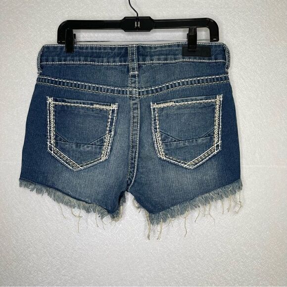 Daytrip Thick Stitch Distressed Capricorn Cut Off Shorts 30 - Picture 2 of 5